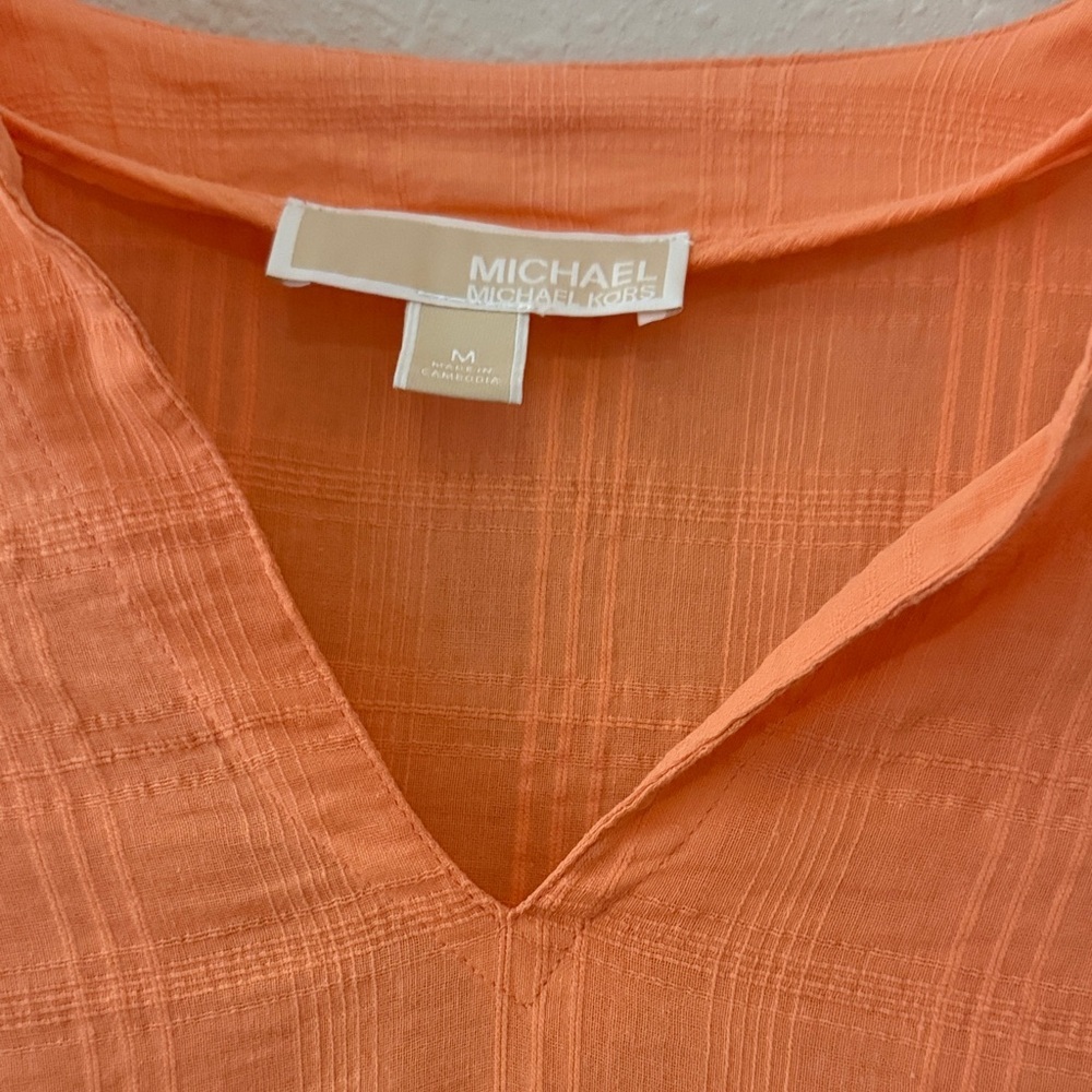 Michael Kors Vibrant Orange‎ Blouse - Picture 3 of 4